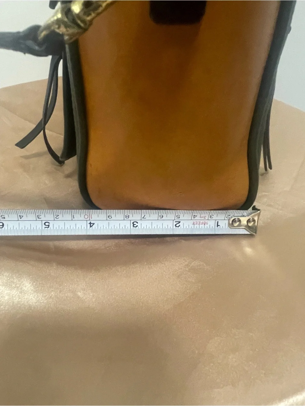 Coach Vintage Bleecker Colorblock Pebbled Leather Satchel in Green, Orange
